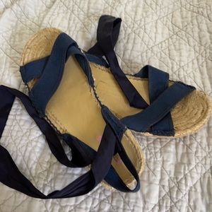 Navy sandals